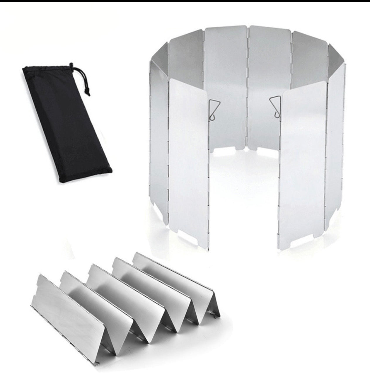 Foldable Metal Wind & Heat Shield – Heavy-Duty Steel Panels