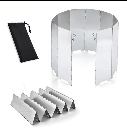 Foldable Metal Wind & Heat Shield – Heavy-Duty Steel Panels