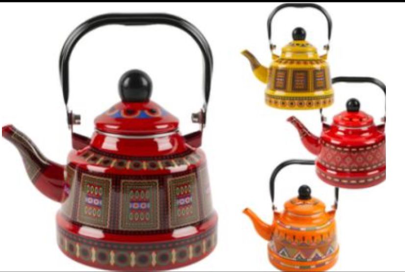 Camping Tea Kettle ā Enamel Design