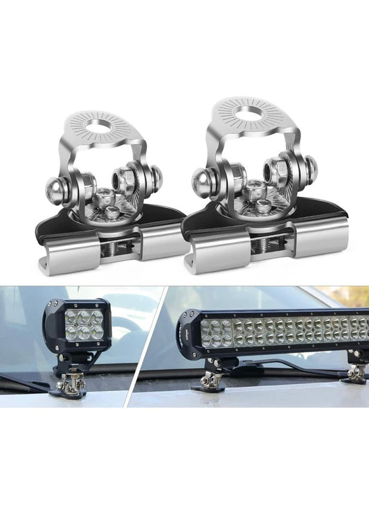 Stainless Steel Hood & Pillar Mount Bracket (Set of 2)