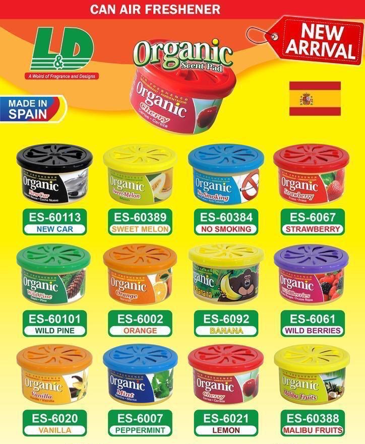 L&D Organic Can Air Freshener – Made in Spain