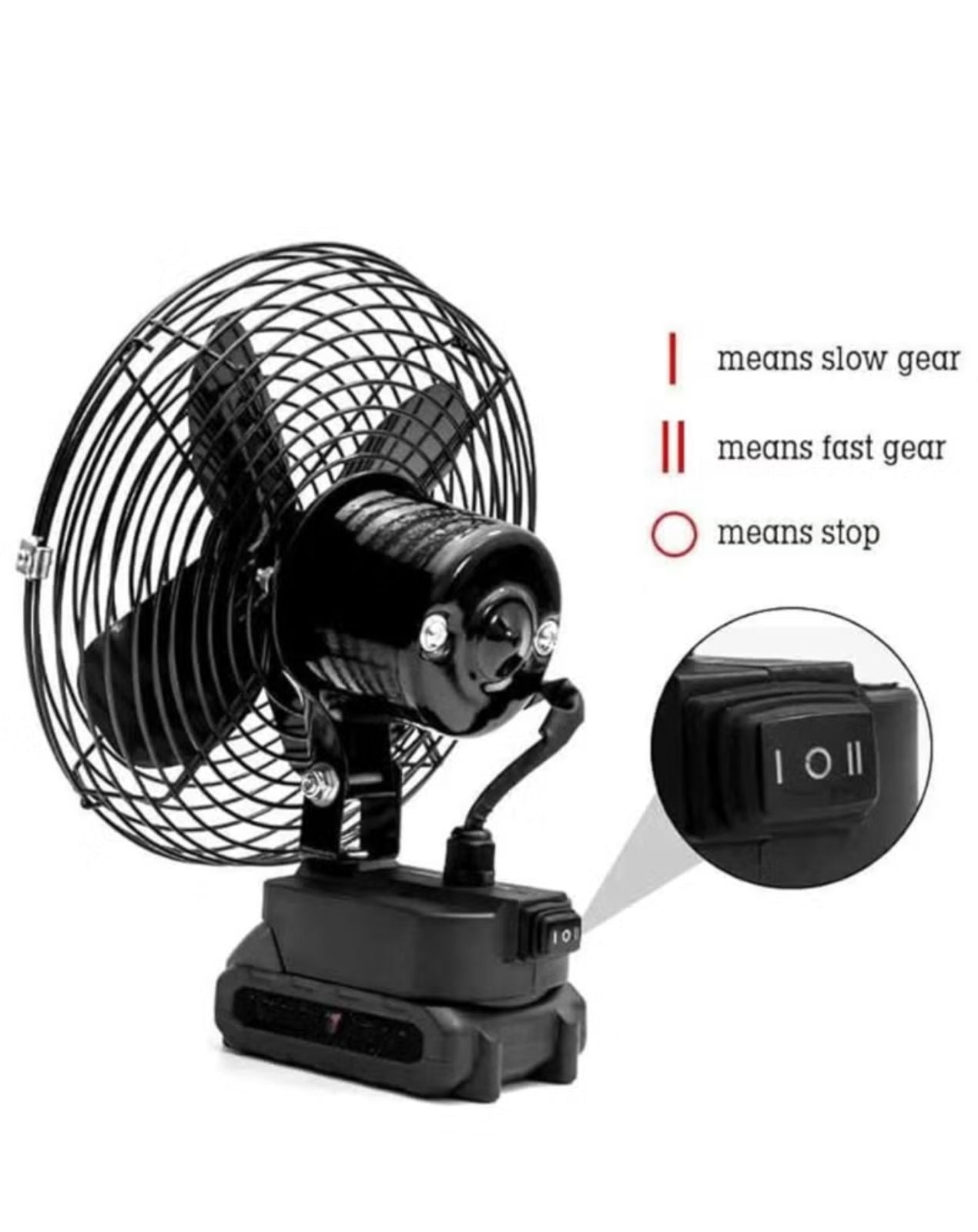 Rechargeable Fan Shake 21 V 8 Inch