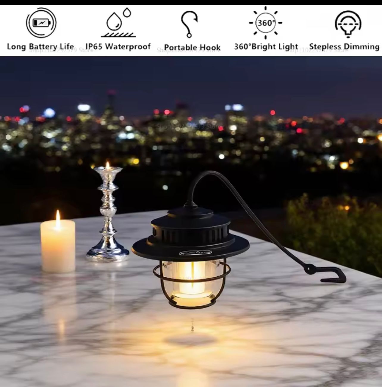 Mini portable camping lantern