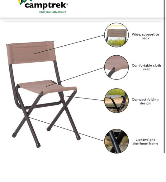 Camptrek wood man chair brown