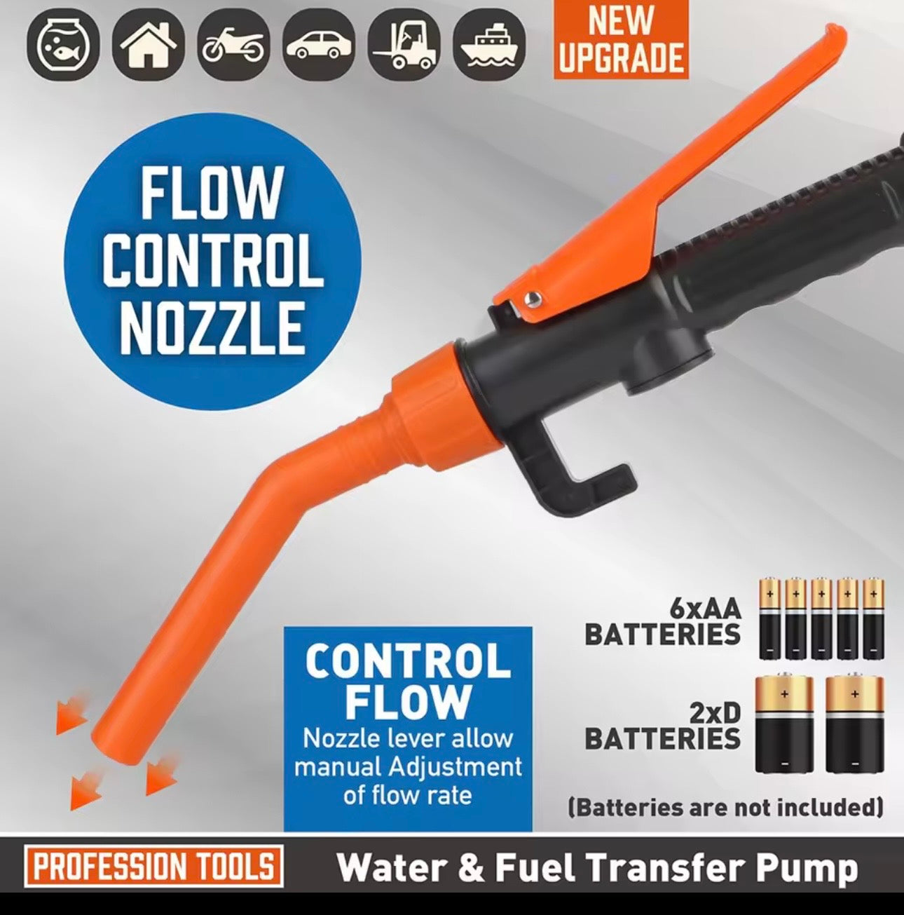 Electric Fuel Transfer Siphon Pump