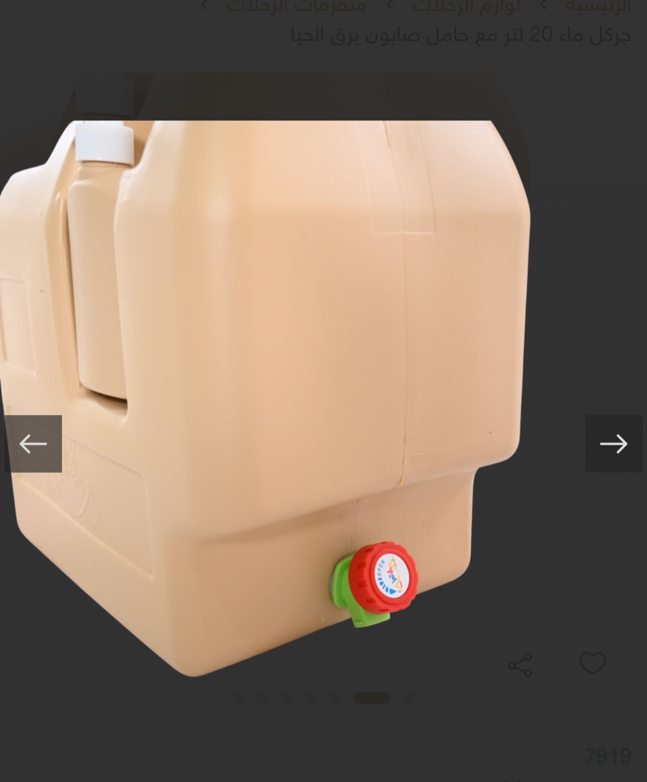 Portable Water Tank with Built-In Soap Dispenser 20 L