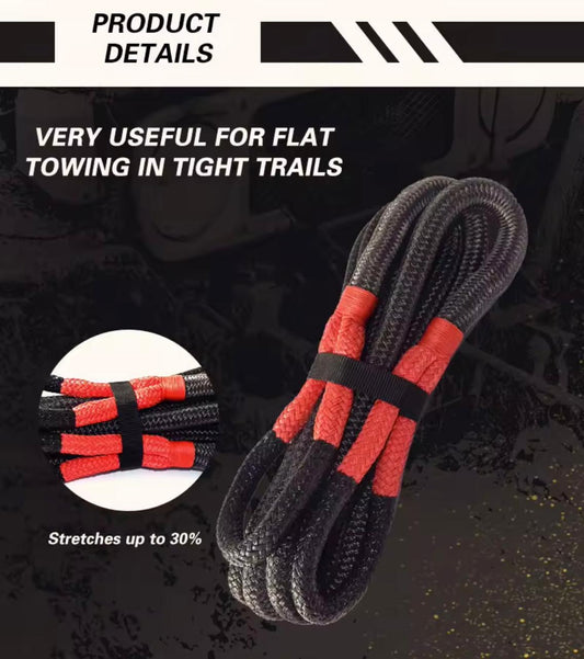 Kinetic Recovery Rope – Heavy-Duty Flat Towing Solution
