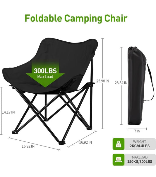 Foldable Camping Chair – Heavy-Duty, Portable & Comfortable