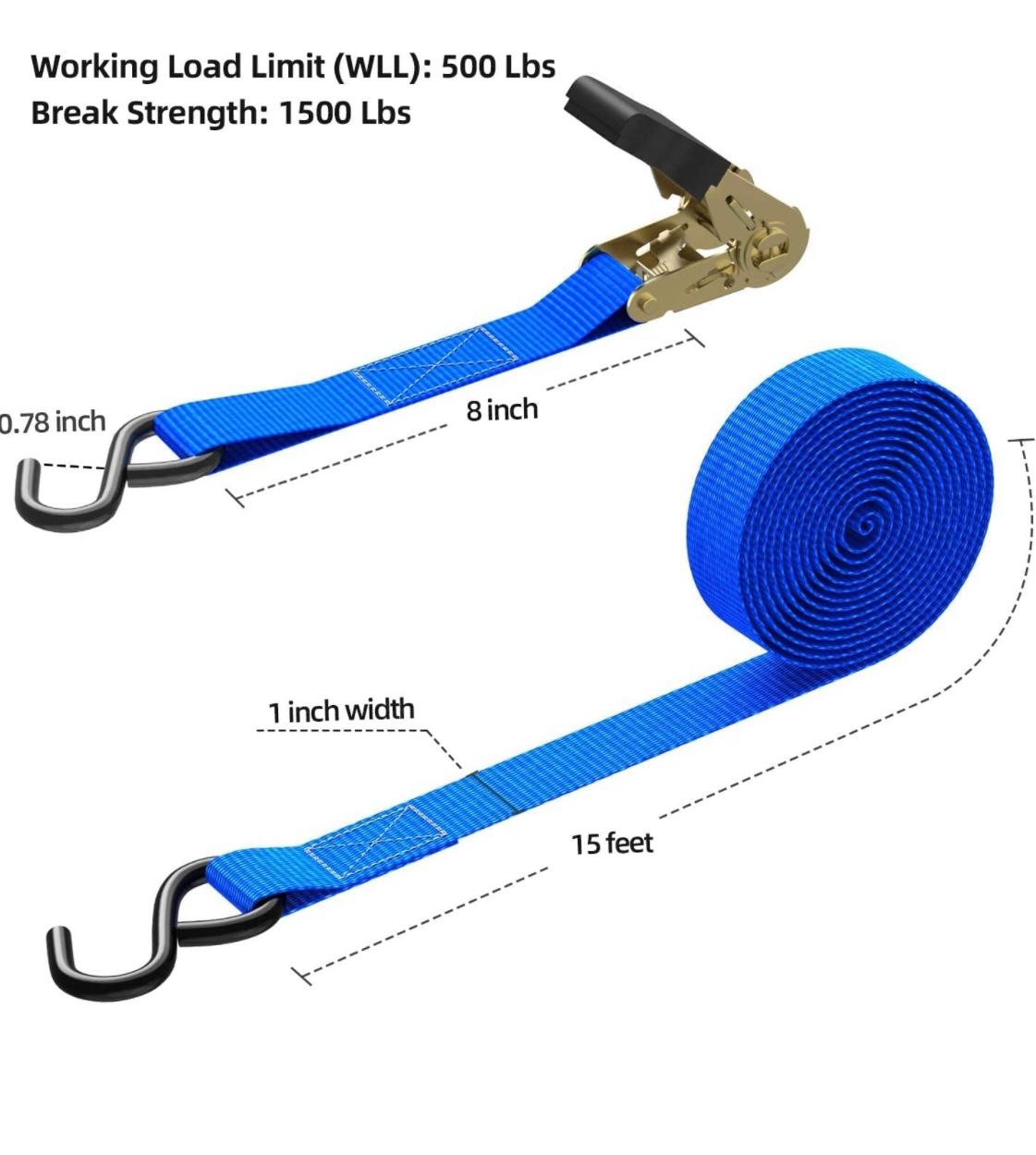 Heavy-Duty Ratchet Tie Down Strap – INTECH 5 meter