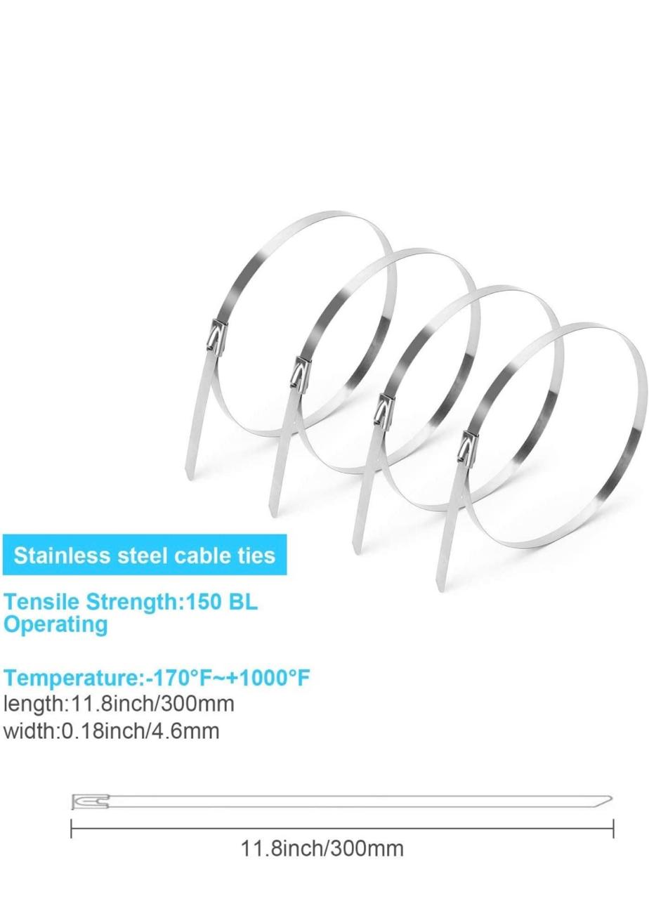 Stainless Steel Ties 5 pices