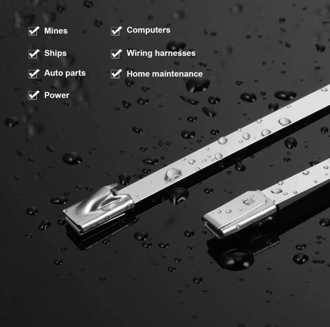 Stainless Steel Ties 5 pices