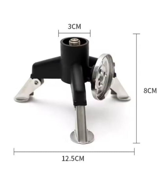 Butane Gas Stove Adapter with Tripod Stand