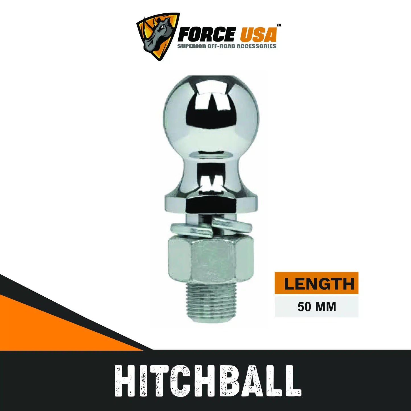 Force USA 50 MM Hitch Ball 1*25