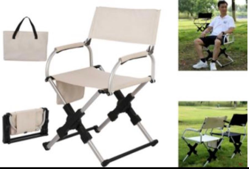 White Director Camping Chair