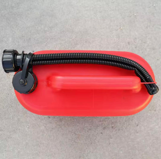 10L Red Plastic Fuel Jerry Can (Square)