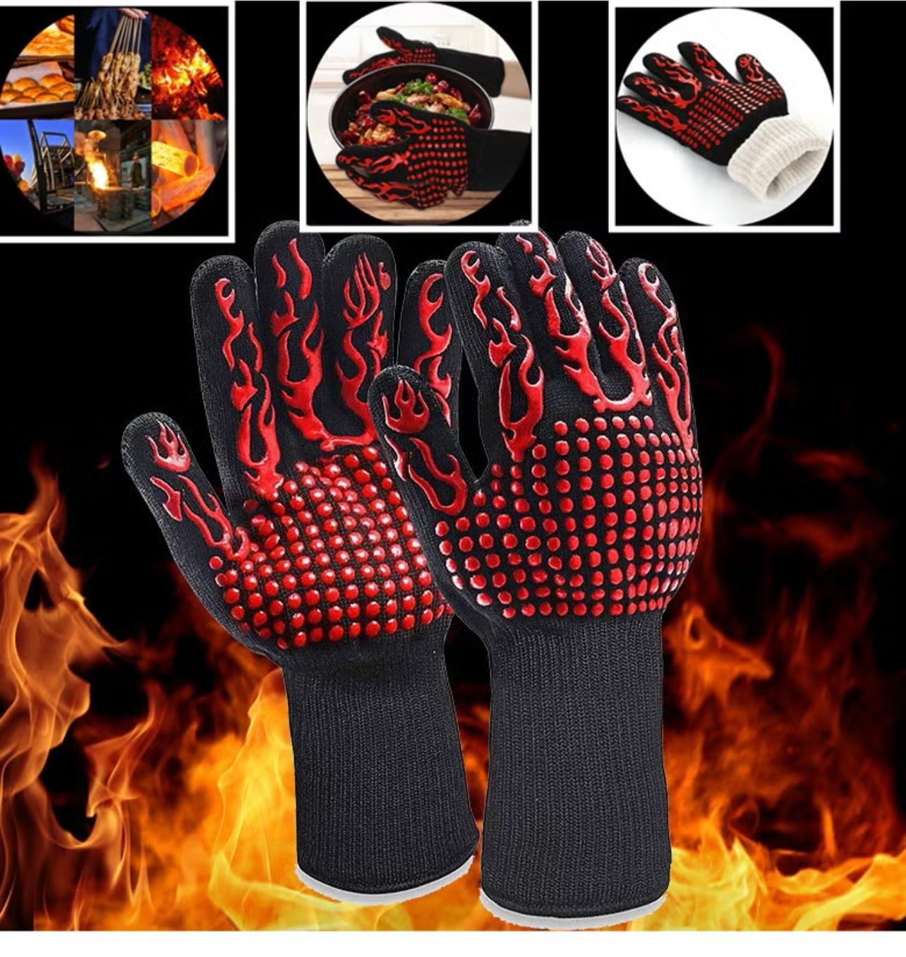 Heat Resistant BBQ Gloves (350Â°C)