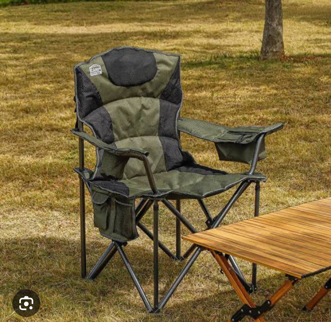 Army camping chair