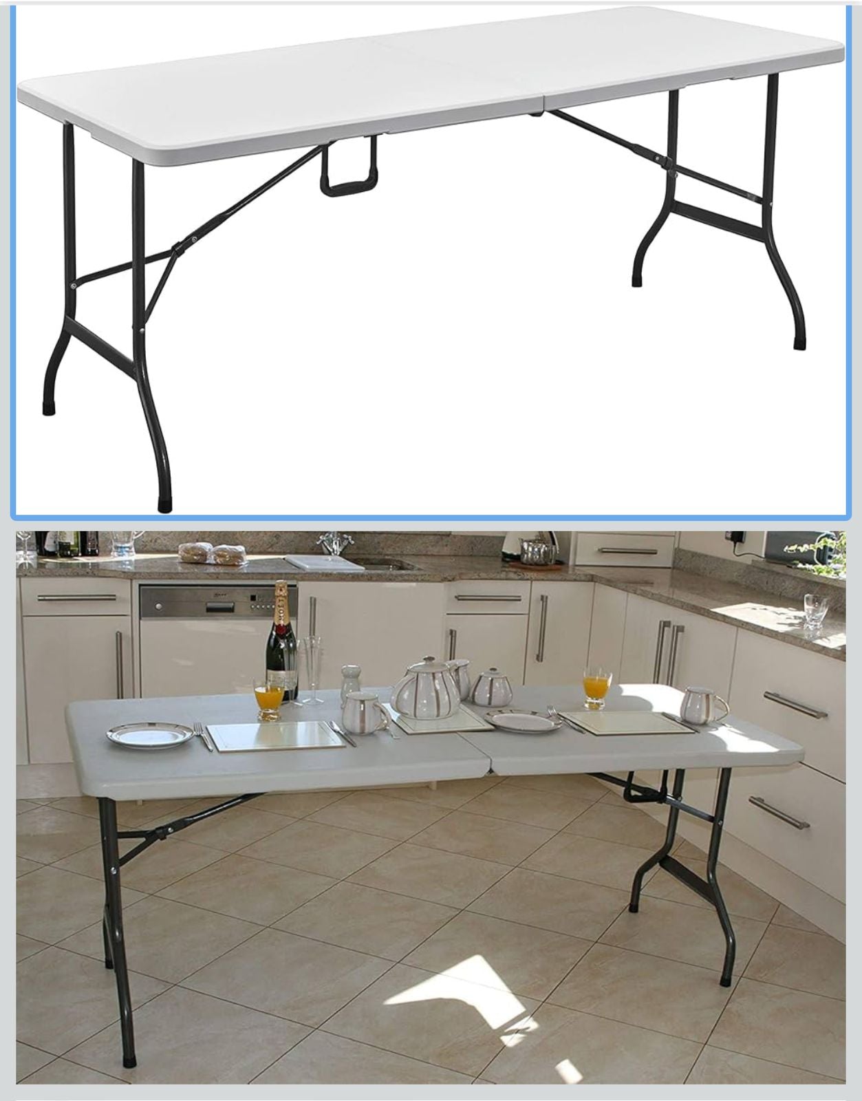 240 CM Foldable Table